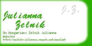 julianna zelnik business card